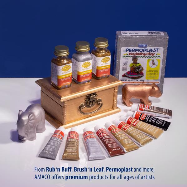 Tubo de 15 ml de cobre espanhol Gilding Wax AMACO Rub n Buff Imagem de Tubo de 15 ml de cobre espanhol Gilding Wax AMACO Rub n Buff