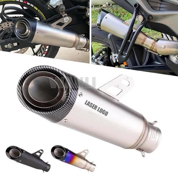 Imagem de Tubo de Escape Universal para Motocicleta 51mm/60mm - com Db Killer (Compatível com Honda, YZF R6, R3, R25, MT07, MT09)