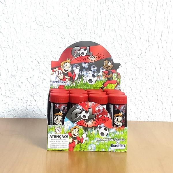 Tubo de Fazer Bolas de Sabão Brinquedo Infantil Preto e Vermelho Time de Futebol - Brasilflex Imagem de Tubo de Fazer Bolas de Sabão Brinquedo Infantil Preto e Vermelho Time de Futebol