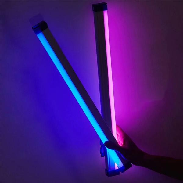 Imagem de Tubo de Luz RGB Colorido (17cm/32cm) - USB, Noturna, Portátil para Quarto