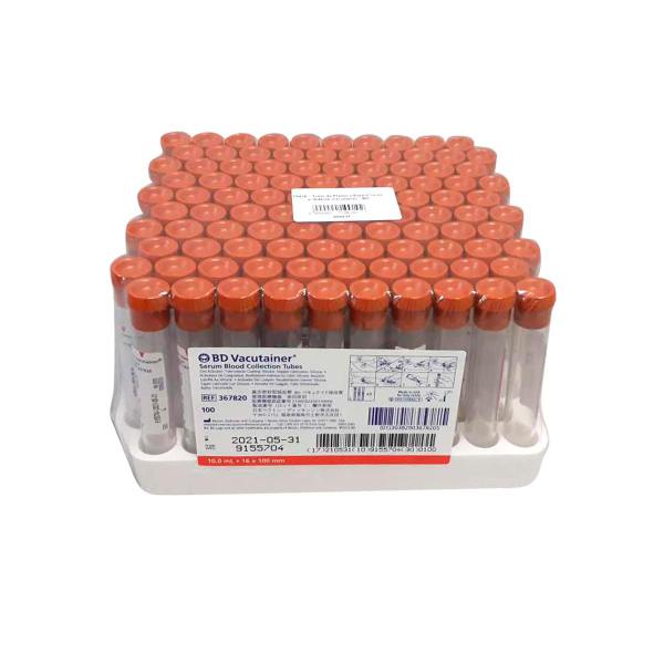 Imagem de Tubo de Plástico Estéril 10 ml s/ Aditivo Vacutainer c/ 100 - BD