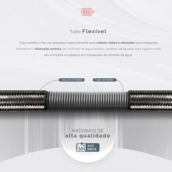 Imagem de Tubo Flexível Komeco 3/4 - 50 Cm - Aço Inox 304