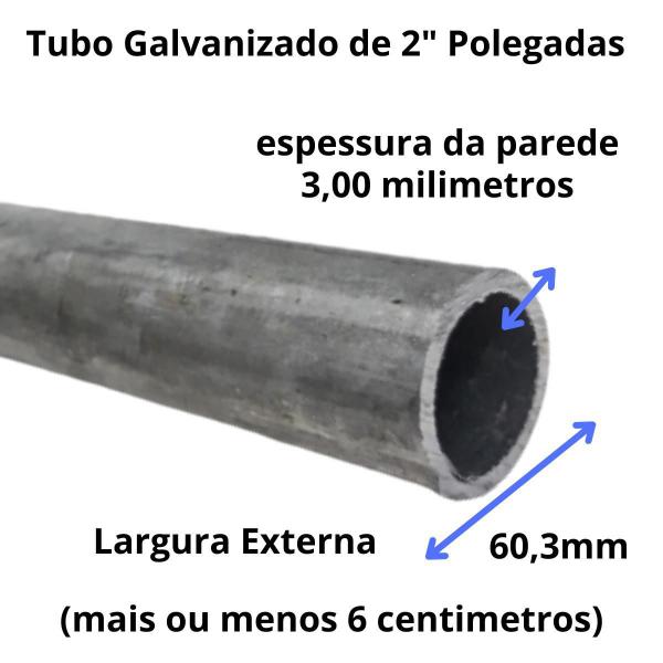 Imagem de Tubo Galvanizado 2 X 2,00 Mts