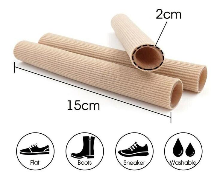 Imagem de Tubo Gel Tecido Bandagem Dedal De Silicone Protetor * 15 Cm