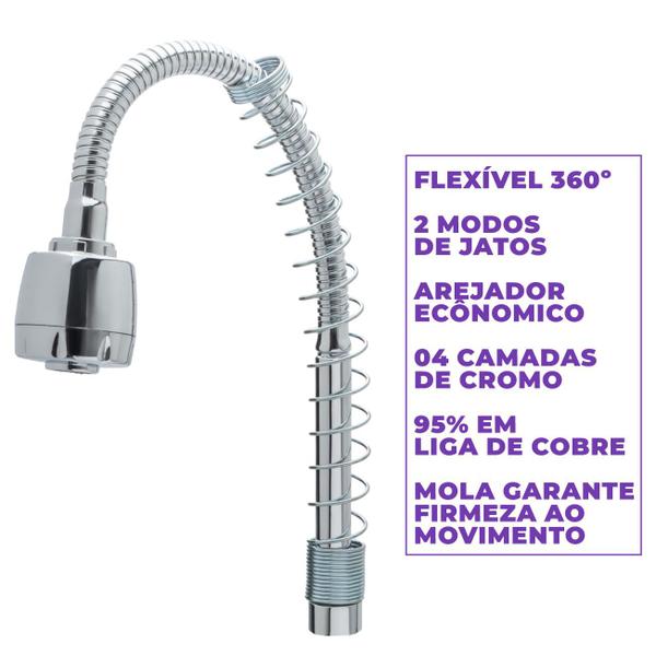 Imagem de Tubo Gourmet Flexível Completo Para Torneira 3/4