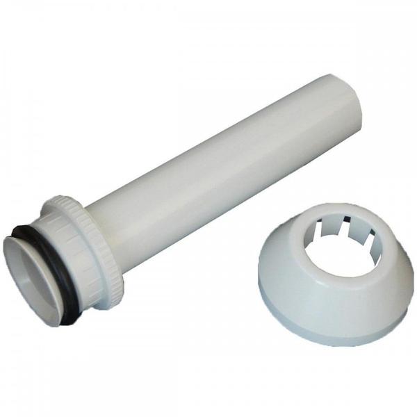 Imagem de Tubo Ligacao Dacunha Abs Ajustavel Branco 20Cm