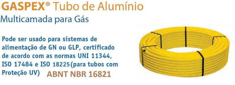 Imagem de Tubo Multicamada Emmeti Gaspex Amarelo 16Mm - 100 Metros