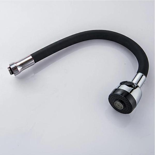 Tubo Para Reposição De Torneiras Gourmet Flexível Acabamento Emborrachado Preto - DFJN Imagem de Tubo Para Reposição De Torneiras Gourmet Flexível Acabamento Emborrachado Preto