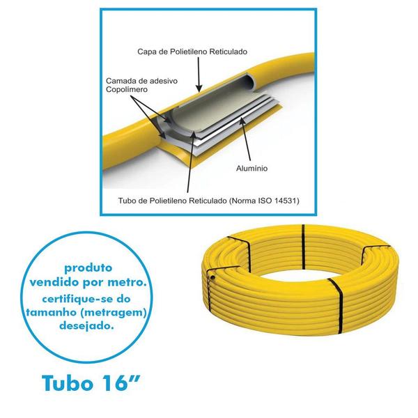 Imagem de Tubo Pex 16mm Para Gás por metro Astra