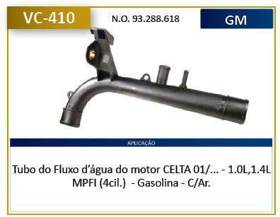 Imagem de Tubo refrigeracao - celta 2001 a 2003 - vc410