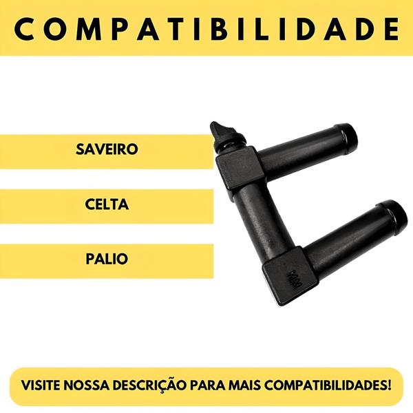 Imagem de Tubo Universal "u" Com Isolador De Ar Quente Com Sangrador 19mm 