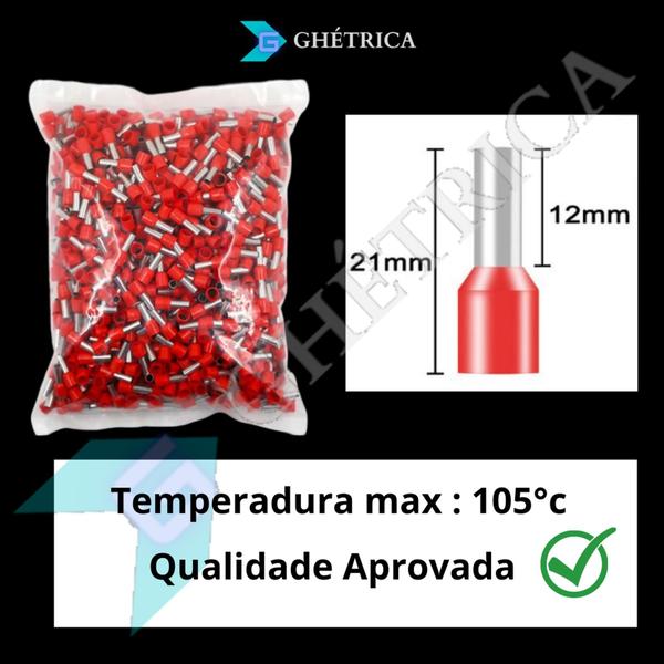 Imagem de Tubular ilhos ghétrica 10mm² - 100 peças