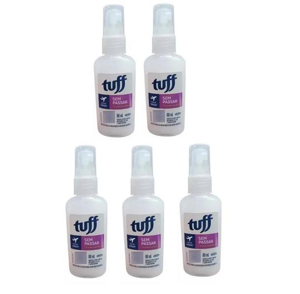 Imagem de Tuff Sem Passar Desamassa Roupas Perfuma 60Ml - 5 Unidades