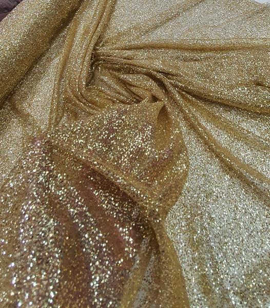 Imagem de Tule com Glitter Dourado Pesado