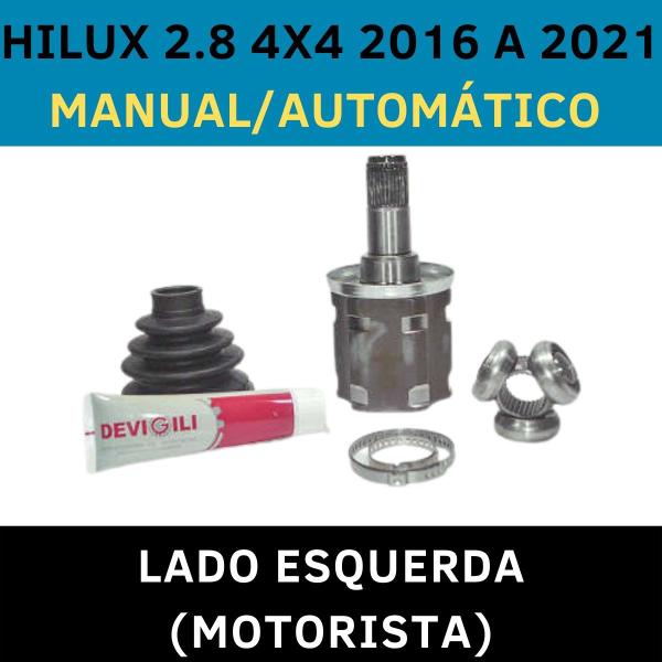 Imagem de Tulipa com trizeta hilux 2.8 4x4 2016 2017 2018 2019 2020 2021 manual / automático