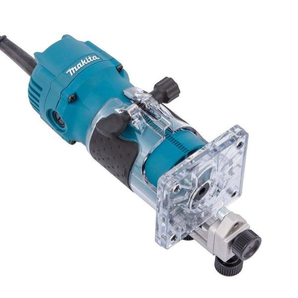 Tupia Laminação Makita 6Mm 1/4Pol 3709 530W + Jog 12Pçs 220V Imagem de Tupia Laminação Makita 6Mm 1/4Pol 3709 530W + Jog 12Pçs 220V