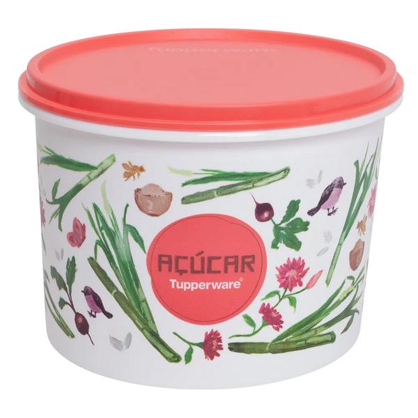 Imagem de Tupper Caixa de Açúcar 1.4 kg Linha Floral Tupperware