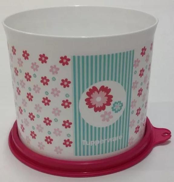 Imagem de Tupper redondinha provencia flores da tupperware