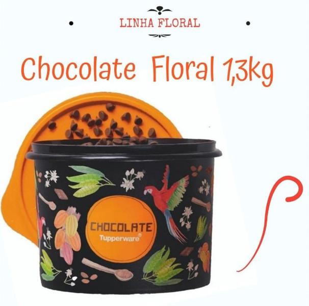 Imagem de Tupperware Caixa Chocolate Floral 1,3 kg