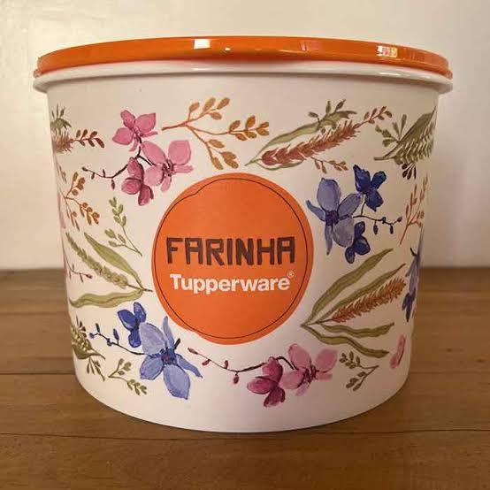 Imagem de Tupperware Caixa Farinha Floral 3,8kg.