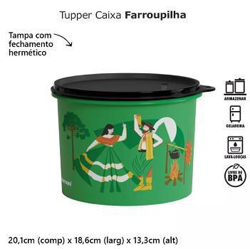 Imagem de Tupperware  Caixa Farroupilha 2,4l Mantimento Tampa Hermética