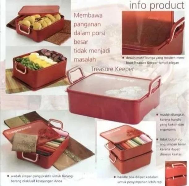 Imagem de Tupperware Caixa Organizadora 10 litros Vermelha