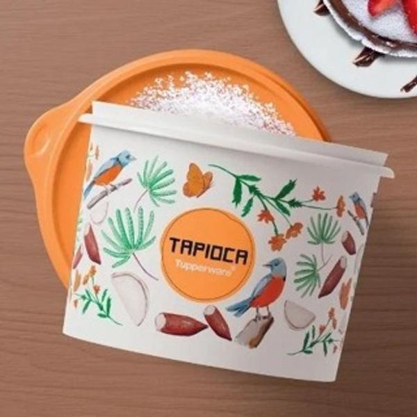 Imagem de Tupperware caixa pote tapioca 1,6KG floral