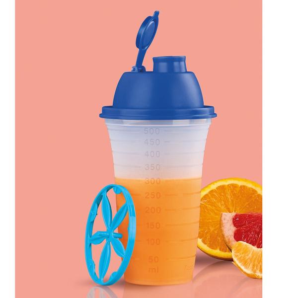 Imagem de Tupperware Copo Medidas Quick Shake 500ml Hélice Tampa