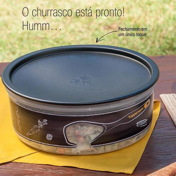 Imagem de Tupperware Delicatesse 1,75 litro Preto Translúcido Churrasco