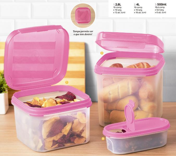 Tupperware Jogo de Pote de Cozinha Mantimentos Hermético - Modulares Oval e Classic 8 peças Imagem de Tupperware Jogo de Pote de Cozinha Mantimentos Hermético - Modulares Oval e Classic 8 peças