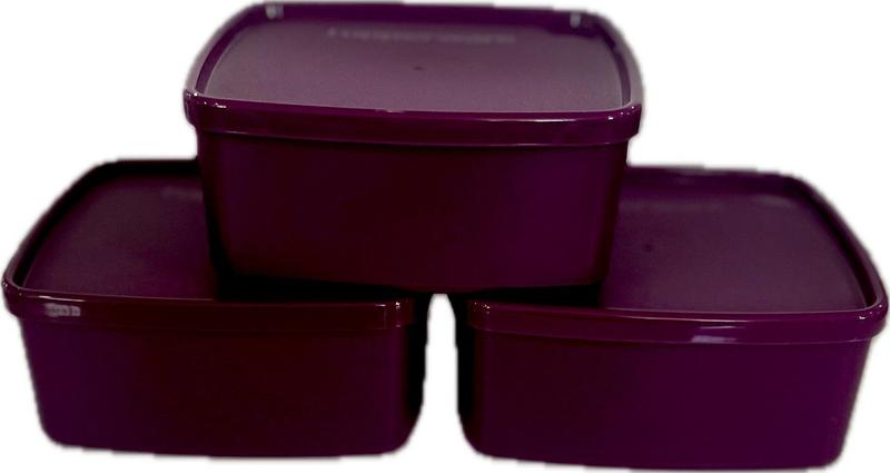 Imagem de Tupperware Kit 3 Peças Jeitosinho Beterraba 400Ml