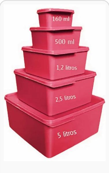 Imagem de Tupperware kit Basic Line 5 peças