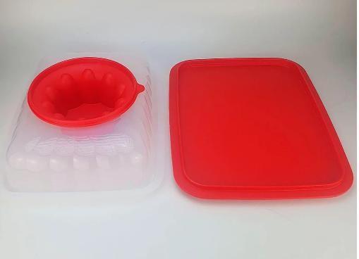 Imagem de Tupperware Mágica Retangular Grande 2,5 litros Vermelho