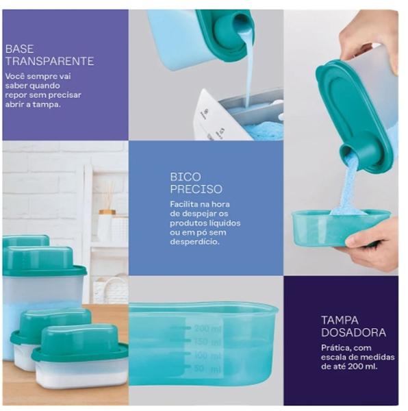 Imagem de Tupperware Modular com Dosador para Lavanderia 1,7 litros