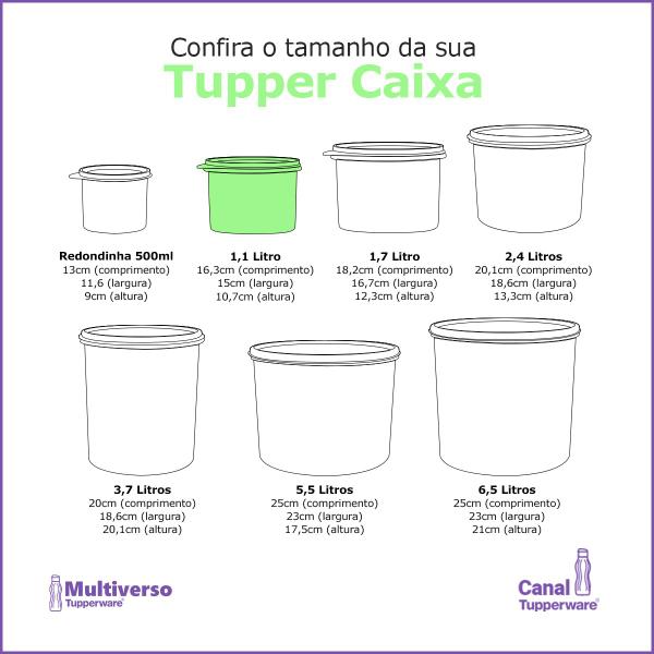 Imagem de Tupperware Original Caixa 1,1l Mantimento Tampa Hermética