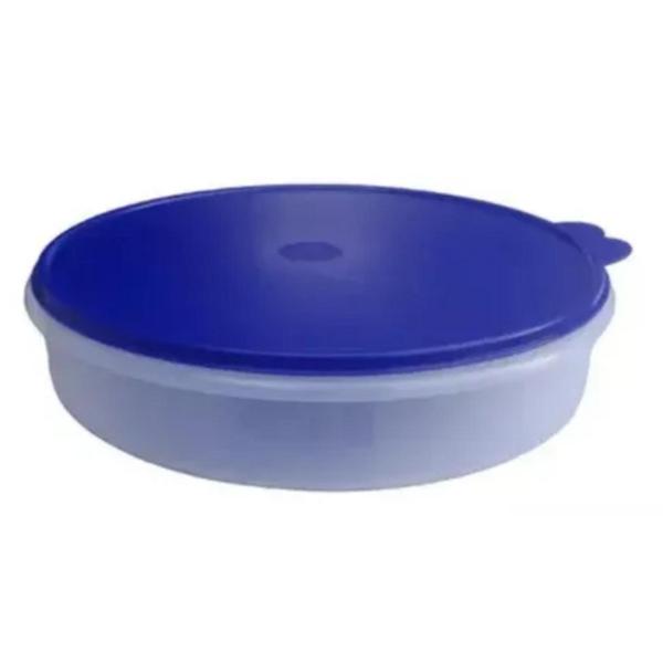 Imagem de Tupperware Porta Tudo (Torta)4 Litros Translúcido e Tampa Azul