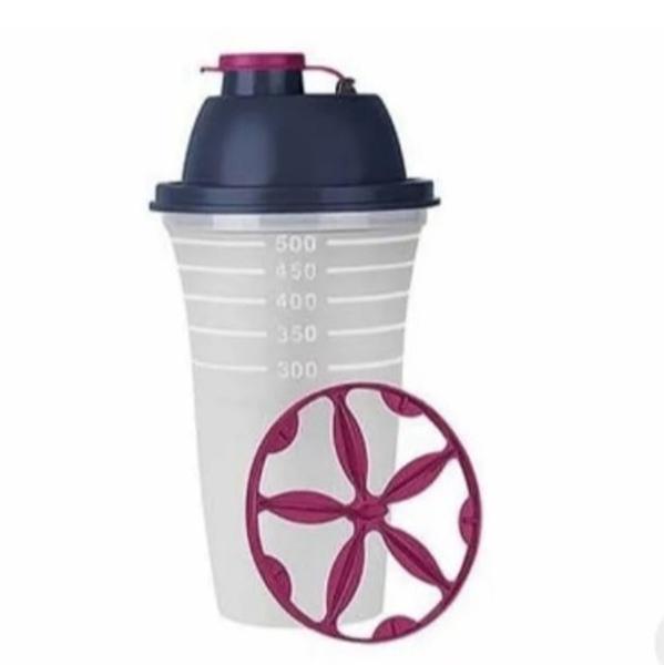 Imagem de Tupperware Quick Shake 500 ml Tampa Azul