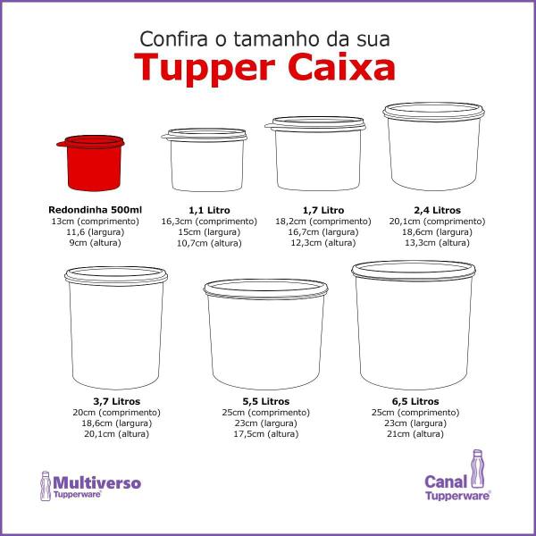 Imagem de Tupperware Redondinha Pote 500ml Estampado Infantil Lanche