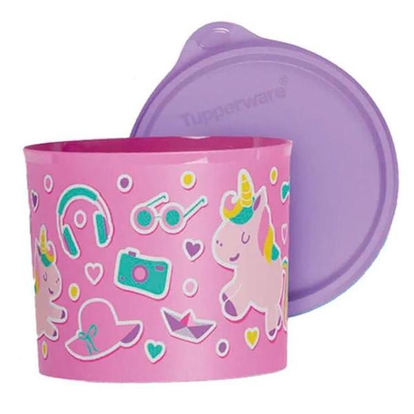 Imagem de Tupperware Redondinha Pote 500ml Estampado Infantil Lanche