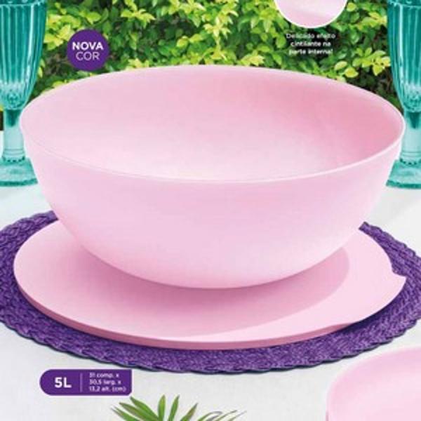 Imagem de Tupperware Tigela Allegra 3,5 litros Rosa