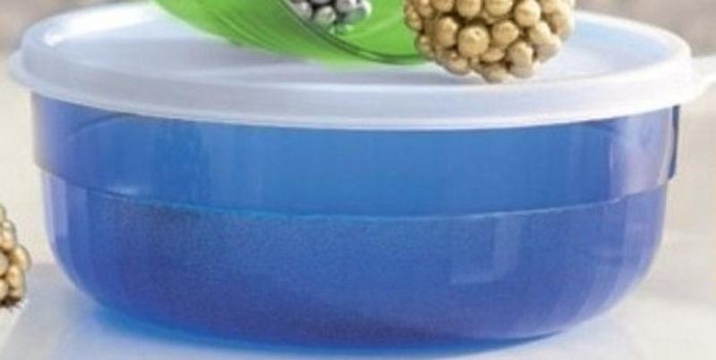 Imagem de Tupperware Tigela Premier 500ml Azul Tampa Branca