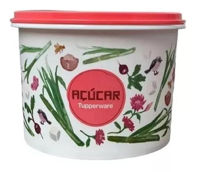 Imagem de Tupperware Tupper Caixa Açúcar 1,4kg Linha Floral 1,7l