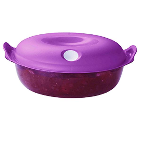 Imagem de Tuppeware tigela cristal pop 2 litros oval  roxa da tupperware