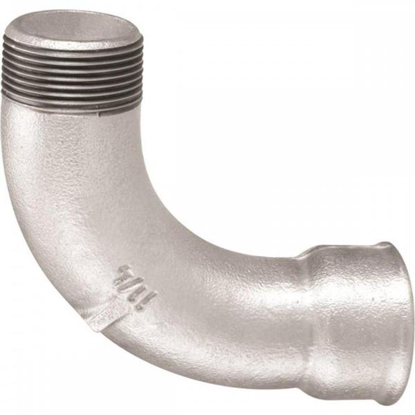 Imagem de Tupy Curva Macho/Femea Ferro Galvanizado  1/4''