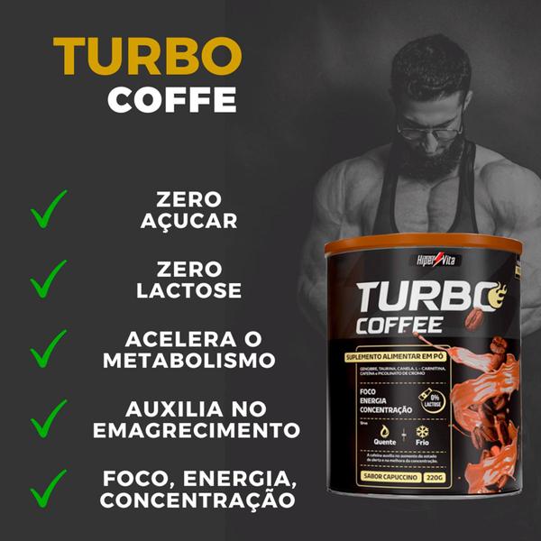 Imagem de Turbo Coffee Zero Lactose Hipervita Cappuccino