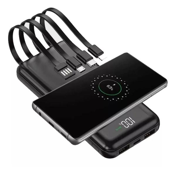 Turbo Power Bank Universal 20.000mAh Portátil - King Imagem de Turbo Power Bank Universal 20.000mAh Portátil