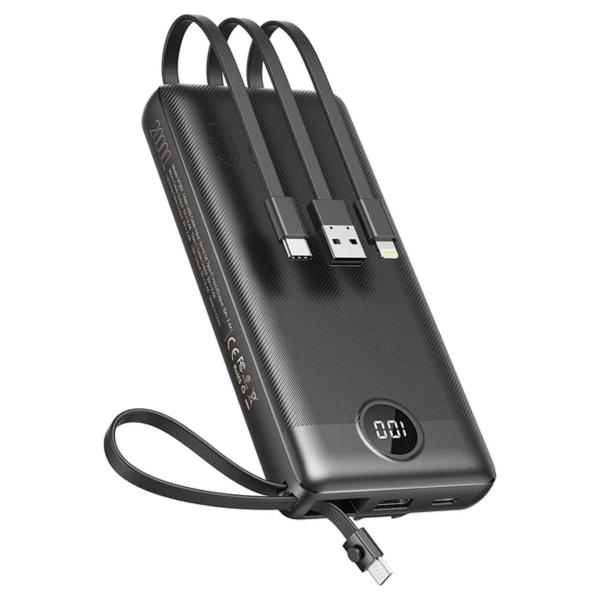Turbo Power Bank Universal 20.000mAh Portátil - King Imagem de Turbo Power Bank Universal 20.000mAh Portátil