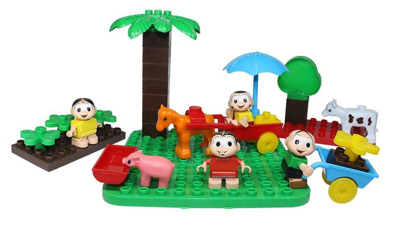 Turma da mônica Blocos de Montar brinquedo Monte Líbano - infantil didático encaixe legos Imagem de Turma da mônica Blocos de Montar brinquedo Monte Líbano