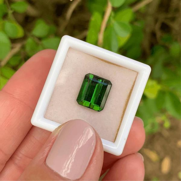 Imagem de Turmalina Verde Baguete Retangular 5,40ct (1)