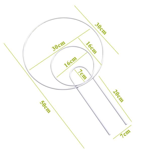 Imagem de Tutor p/ Plantas Arco 50cm Apoio Suporte Folhagem Trepadeira Estaca de Metal